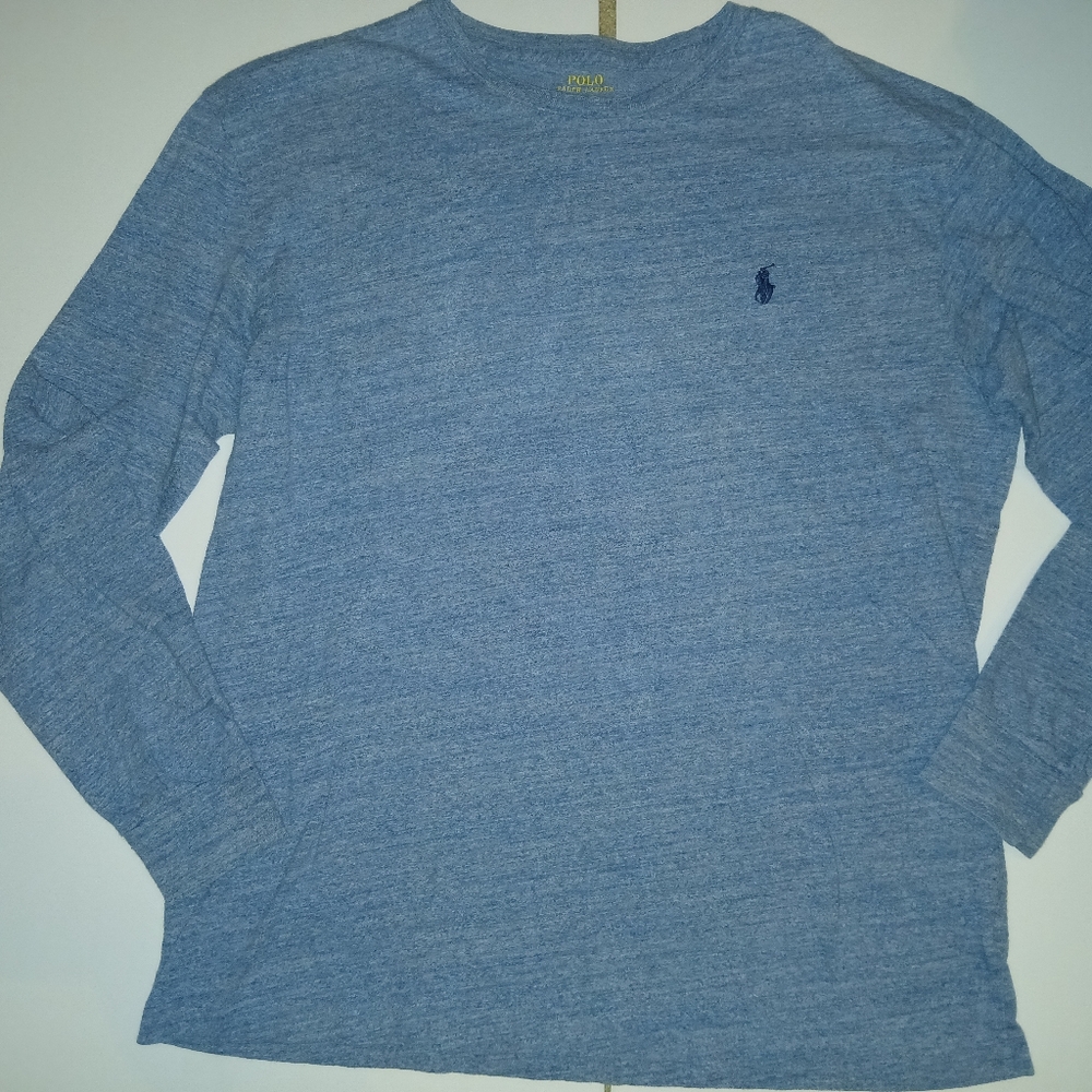 Polo by Ralph Lauren Men's Blue Long Sleeve Shirt